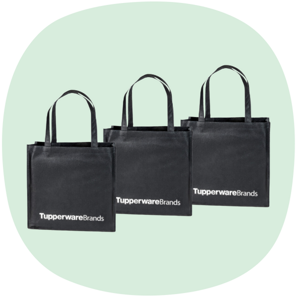 Tupperware Non-Woven Bag - Black | 3pcs