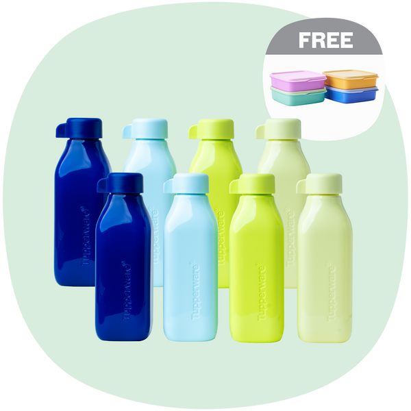 Square Eco Bottle | 8pcs