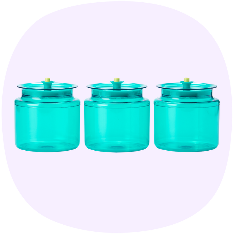 Clear Collection Jar | 3pcs | 900ml