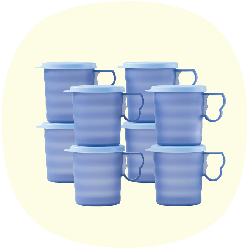 Blossom Mugs with Seal | 8pcs | 350ml