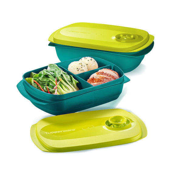 Reheatable Divided Lunch Box | 2pcs | 1L