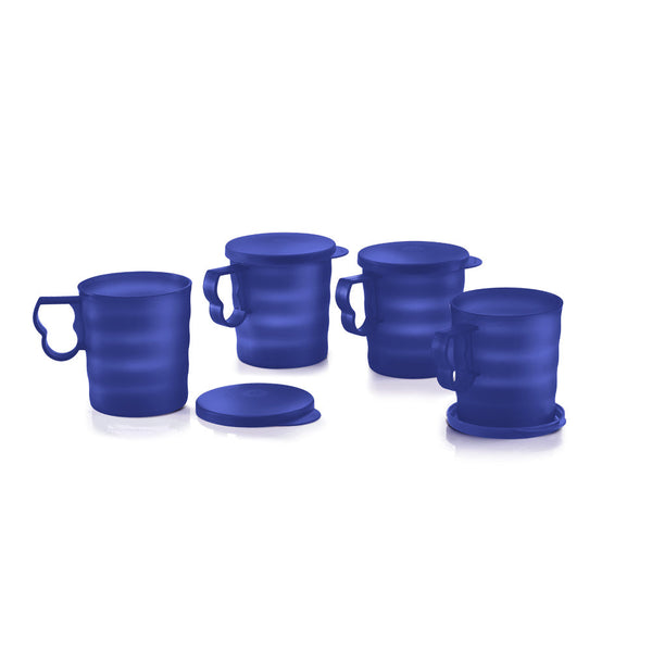 Royale Blue Mugs with Seal (4) 350ml